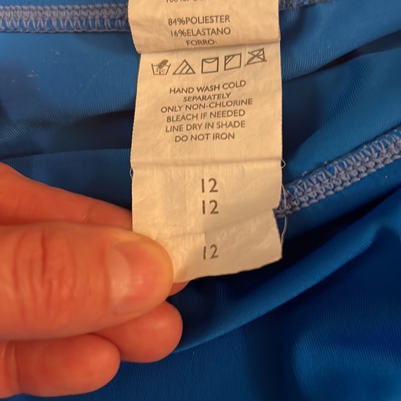 Jantzen swim skirt royal blue size 12 - Picture 3 of 4